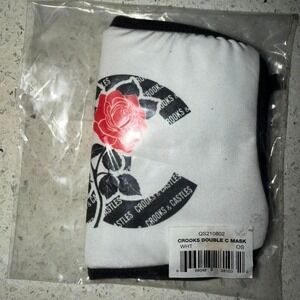 Crooks & Castles white double C mask new